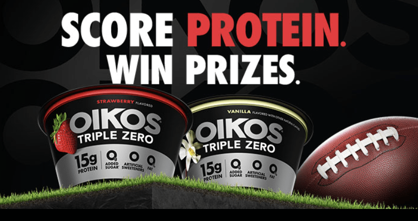 Enter Snack Strong Oikos' Instant Win Game for a chance to score protein and win a football through this exciting sweepstakes.