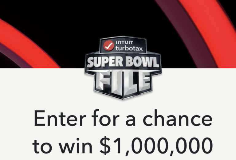 The TurboTax® Super Bowl File Sweepstakes: Your Chance to Win $1 Million