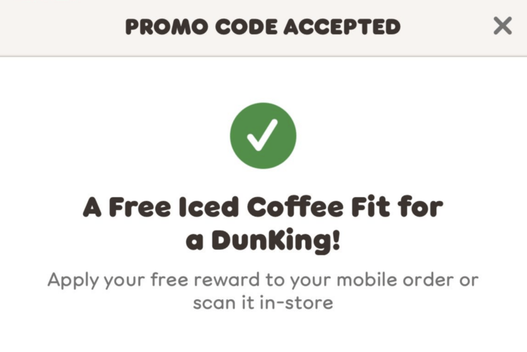 Free Dunkin’ Promo Codes