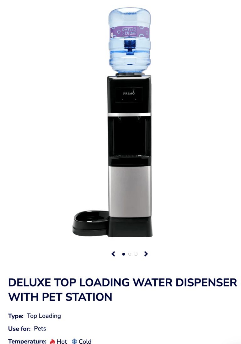Primo Water “For the Love of Pets” Sweepstakes: Win a Deluxe Top Loading Water Dispenser with Pet Station