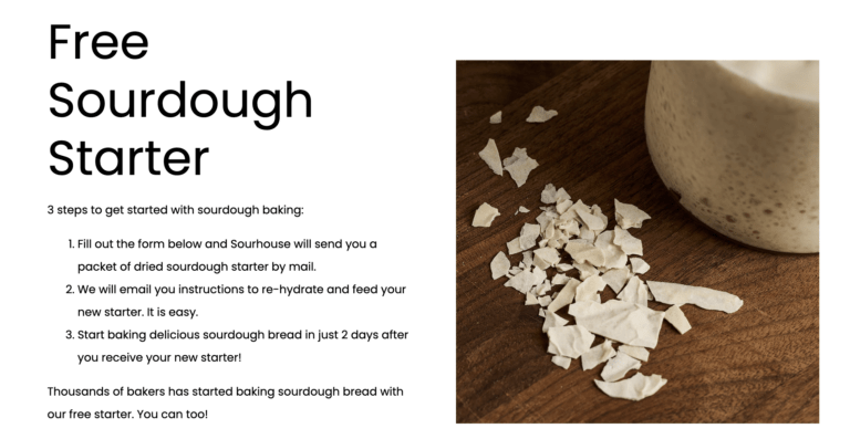 Get a Free Sourdough Starter + Free Shipping
