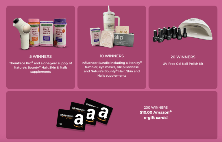 Nature’s Bounty Women Who Shine Daily Challenge Instant Win Game