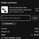 Free Tea Sample Kit for New Customers