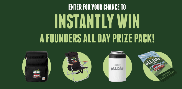 Founders Brewing All Day Spring Release Instant Win Promotion