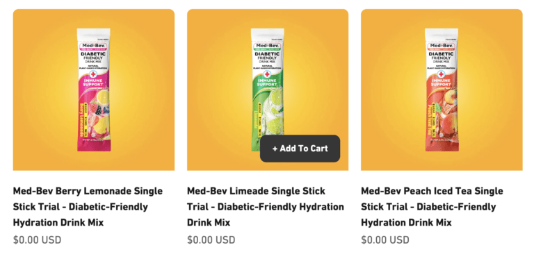 The Benefits of Med-Bev Diabetic-Friendly Hydration Drink Mix (Free Sample)