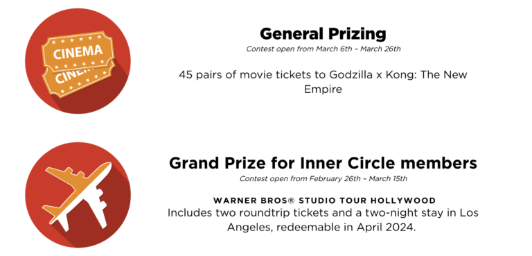 Godzilla x Kong: A New Empire Circle K Sweepstakes: Win Free Movie Tickets!