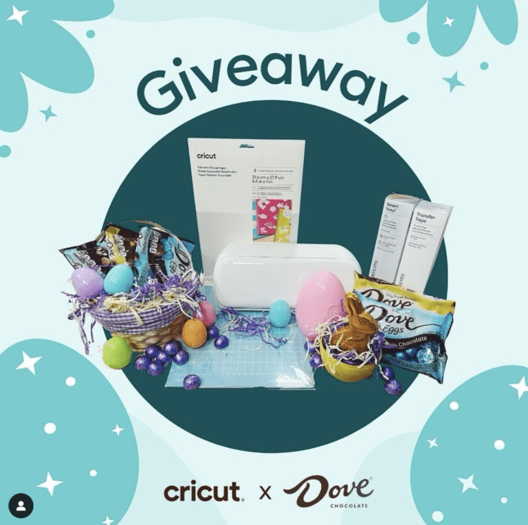 Dove Chocolate & Cricut Easter Giveaway: Craft, Indulge, and Win!