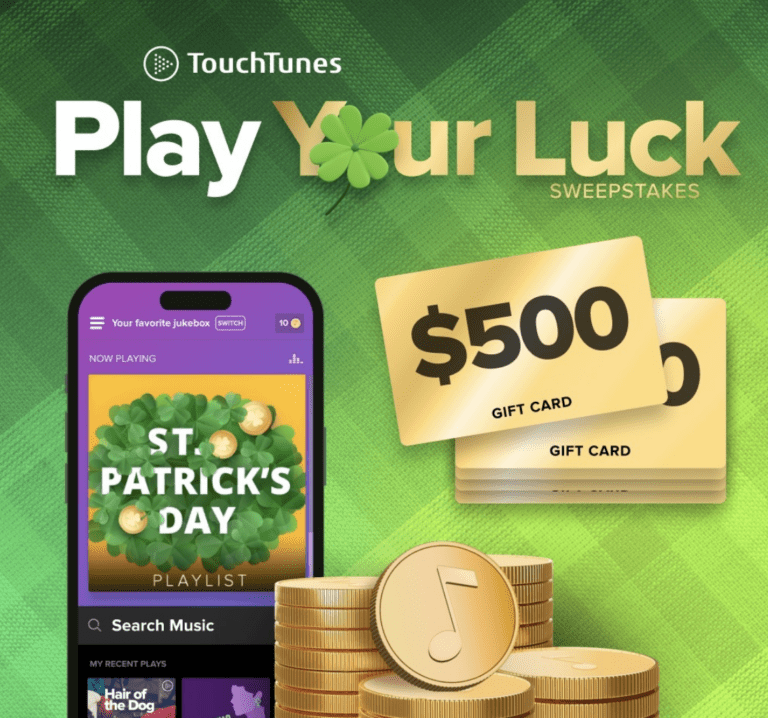 Unlock the Music: Enter the TouchTunes Play Your Luck Sweepstakes for a Chance to Win Big!