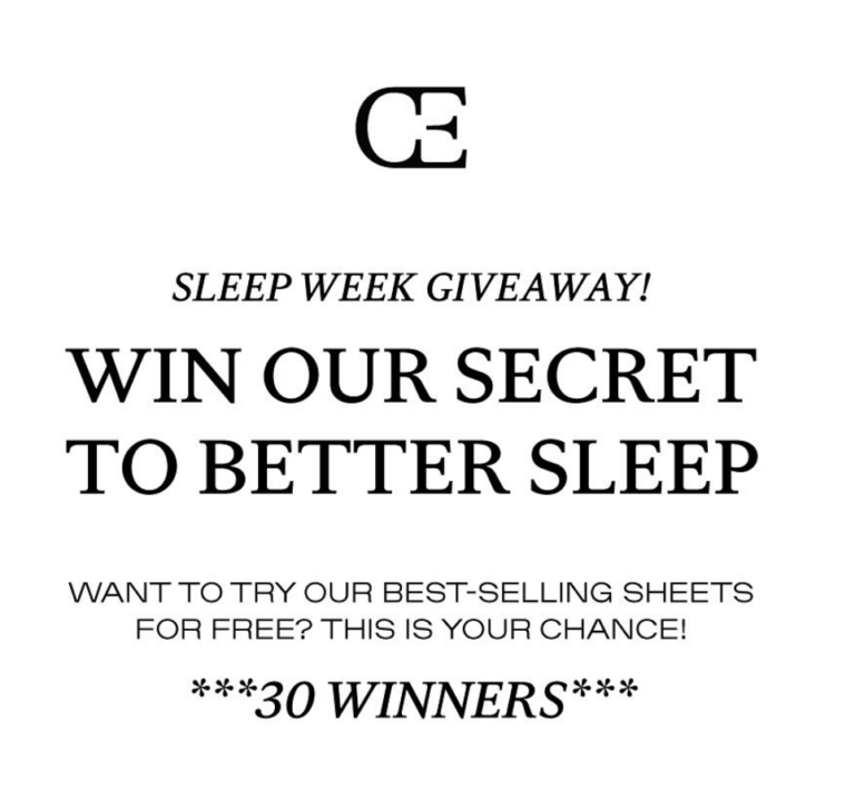 Unlock the Secret to Better Sleep: Enter the Cozy Earth Sleep Week Giveaway!