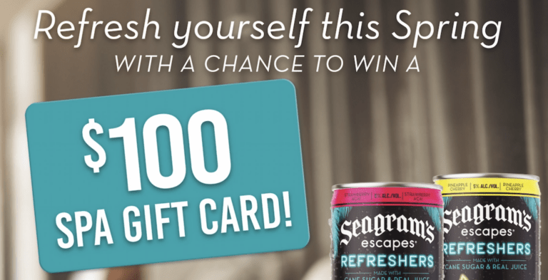 Unwind and Melt Away Stress: Enter the Seagram’s Escapes Spa Gift Card Sweepstakes