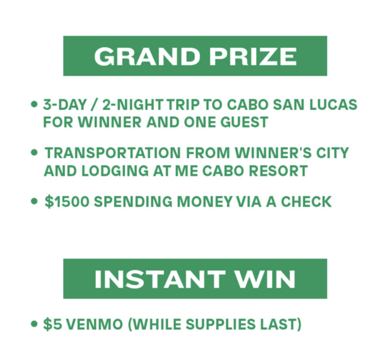 Win a Cash Prize: Hornitos Marg Mode Sweepstakes & Instant Win Game