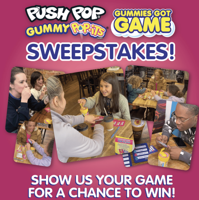 Gummies Got Game Sweepstakes: Win a $1,500 Visa Gift Card and Push Pop Gummy Pop-its!