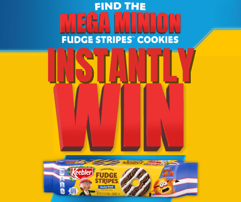 Play the Keebler Find the Mega Minion Fudge Stripes Cookies Instant Win Game