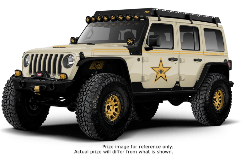 Rockstar Energy® Fuel Your Drive Sweepstakes: Win a Custom-Wrapped Jeep and $20,000!