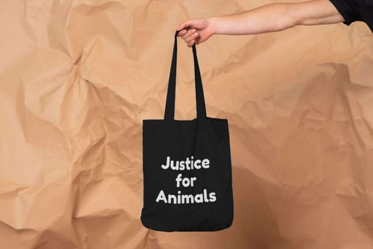 Show Your Support with a Free Justice for Animals Tote Bag!