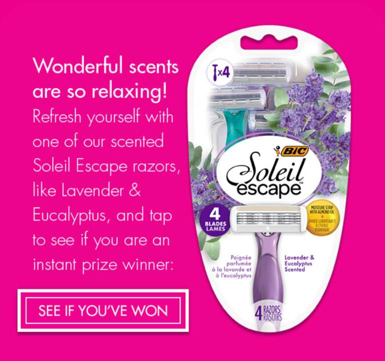 Win Big with Soleil EscapeTM Razor Instant Win Game