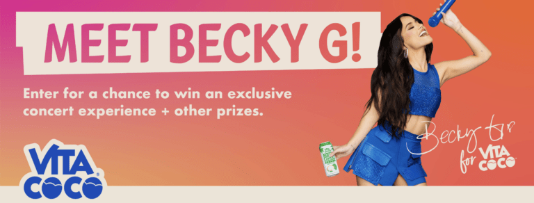 Win a Trip to Los Angeles and Meet Becky G in the Vita Coco x Becky G Sweepstakes!