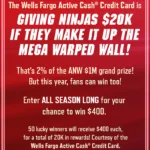 Win Big with the American Ninja Warrior Sweepstakes by Wells Fargo Active Cash Credit Card