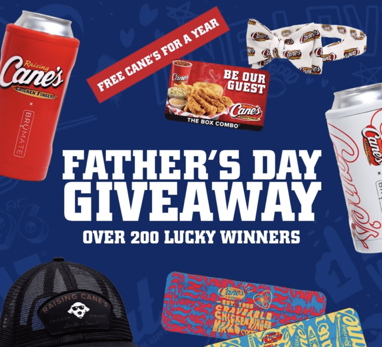 Win Big with Raising Cane’s Chicken Fingers Father’s Day Social Media Giveaway!