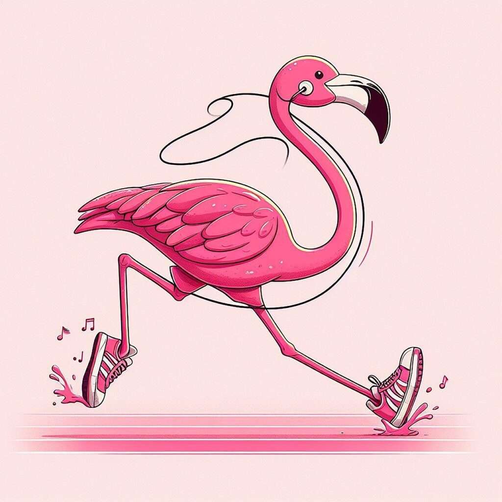 flamingo, run, shoes-8749724.jpg