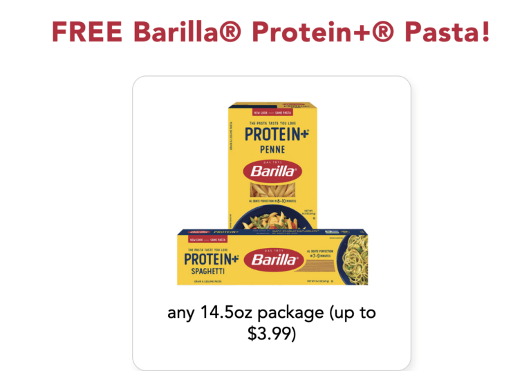 Get Your Free Barilla Protein+ Pasta Coupon Today!