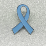 Free Blue Ribbon Pin for Cancer Awareness