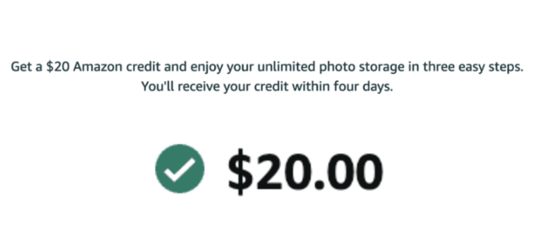 Get a $20 Credit for Prime Day with Amazon Photos Backup