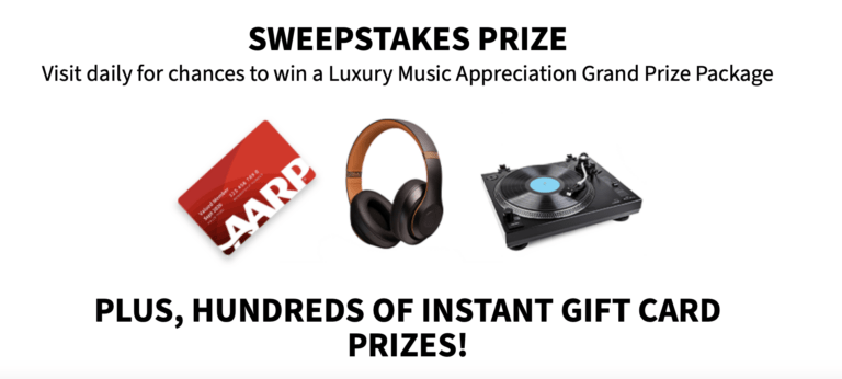 AARP Power of Music Instant Win Game: Instantly Win an Amazon Gift Card!