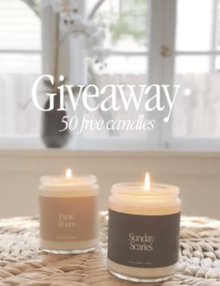 Win Big with the Sunday Scaries Candle Giveaway: 50 Winners!