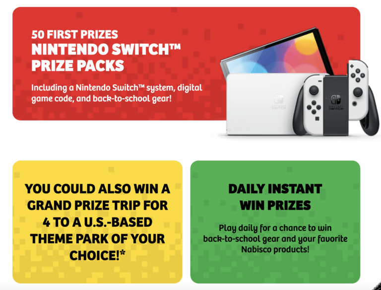 2024 Nabisco Back-to-School Snack & Play Promotion: Win Big with Exciting Prizes!