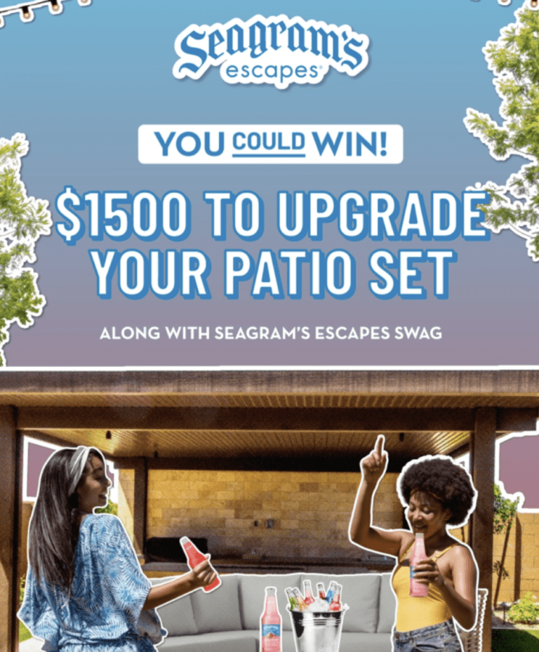 Seagram’s Escapes Make Your Patio Pop Sweepstakes: Win Big for Your Outdoor Oasis