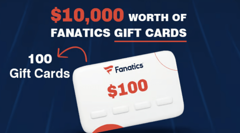 Enter to Win Your Share of $10,000 in Fanatics Gift Cards from Betsperts