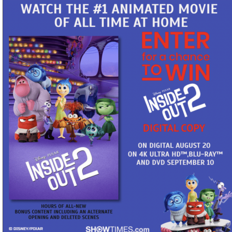 INSIDE OUTSIDE 2 Digital Copy Sweepstakes – Official Rules and Entry Details