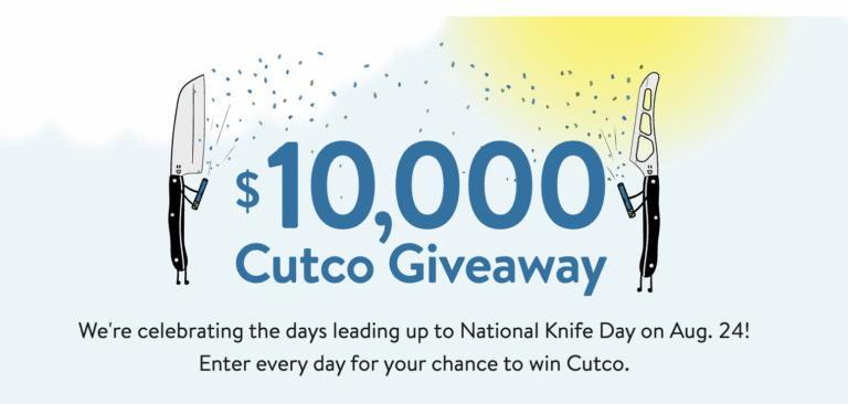How to Enter the Cutco $10,000 Giveaway