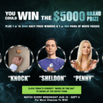 Today’s Code Word for THE BIG BANG THEORY Sweepstakes
