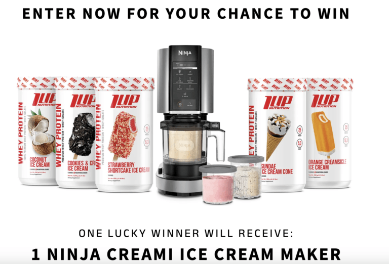 Ninja Creami Ice Cream Maker FREE! Enter 1up Nutrition Giveaway (Ends Oct 30th!)