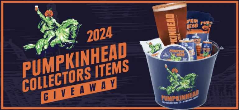 Enter the Shipyard Brewing Pumpkinhead Pint Glass Giveaway for a Chance to Win Exciting Halloween Prizes!