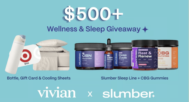 Win Big with the Vivian x Slumber Giveaway Sweepstakes!
