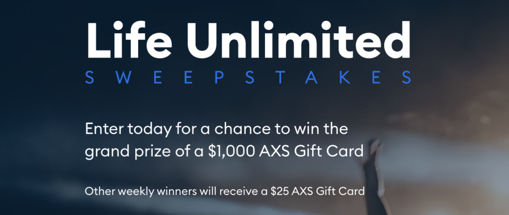 Spectrum Life Unlimited Sweepstakes - Win $1,000 AXS Gift Card