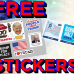 Free Trump or Harris Stickers – No Matter Your Side, There’s One for Everyone!