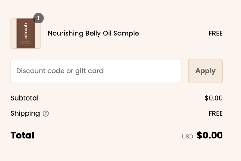 How to Get a Free Nourishing Belly Oil Sample