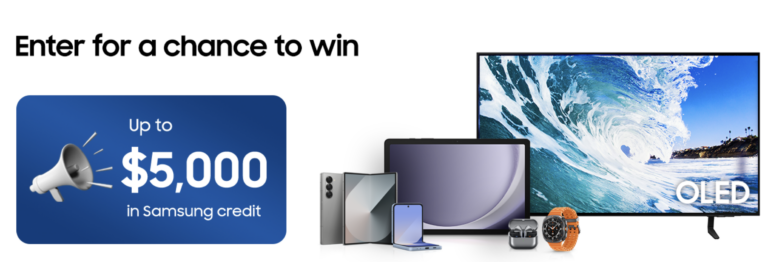 Win Big in the Samsung Fall eCertificate Sweepstakes – Enter Now for Your Chance at $5,000!