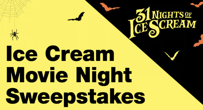 Win Big with Cold Stone Creamery® Ice Cream Movie Night Sweepstakes!