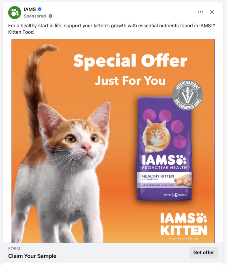 How to Get a Free Bag of IAMS Kitten Food – Limited Time Special Offer!
