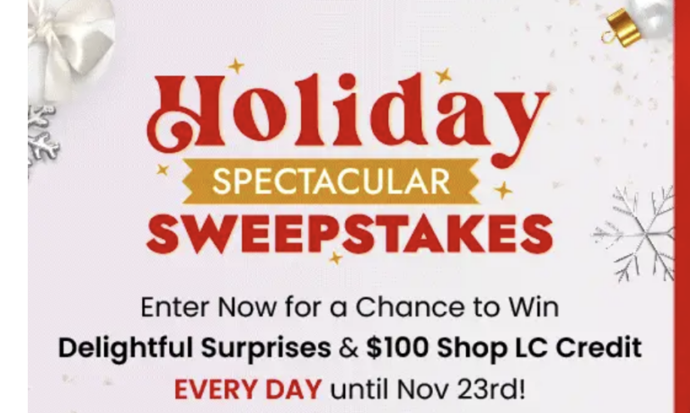 Win Big with the Shop LC Holiday Spectacular Sweepstakes – Daily Prizes and a Grand Prize Rolex!