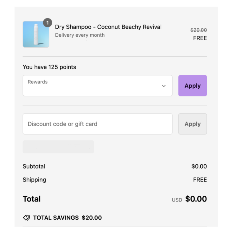 Get Your First GIMME Beauty Dry Shampoo FREE with FREE Shipping