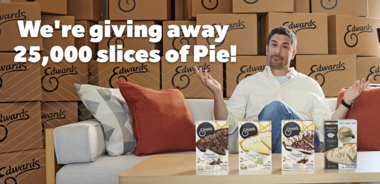 EDWARDS® Desserts 25,000 Slices Sweepstakes: Win Big with Free Pie!