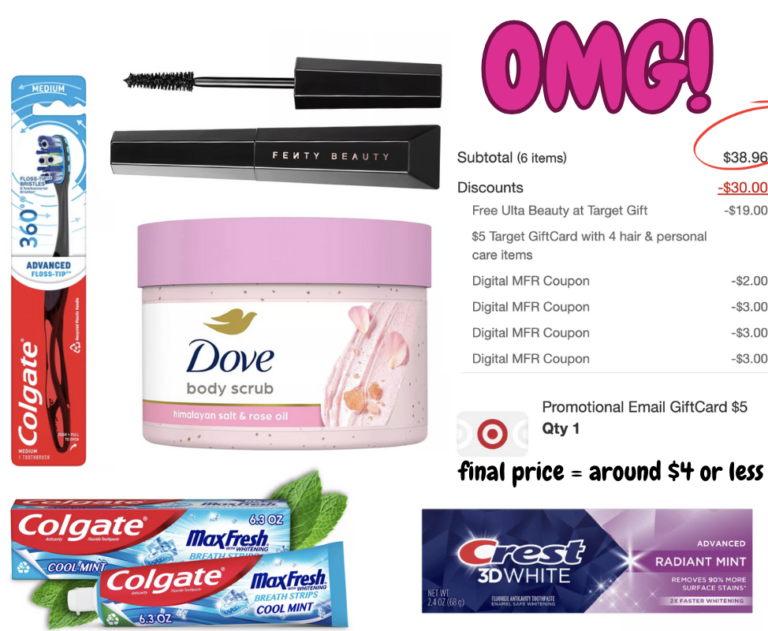 How to Get $40 Worth of Beauty Products at Target for Just $4