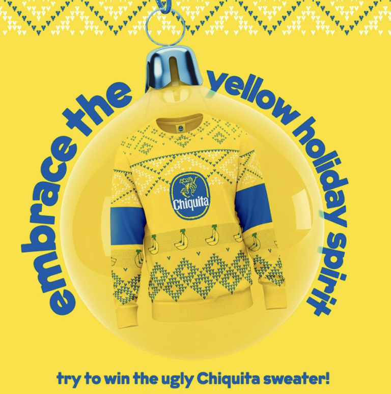 Win a Limited-Edition Chiquita Christmas Sweater