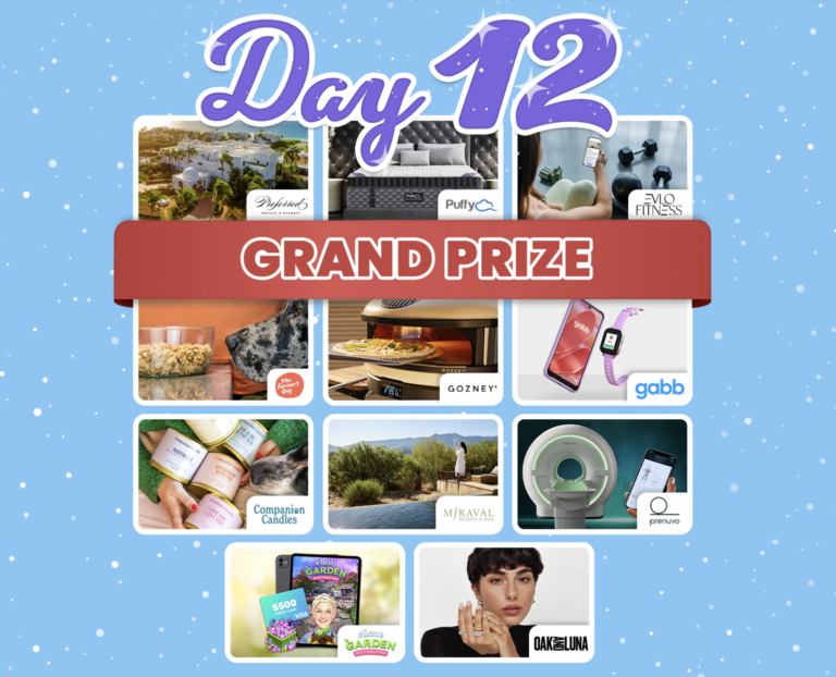 Ellen’s 12 Days of Giveaways Grand Prize Contest: Enter to Win Over $31,000 in Prizes!